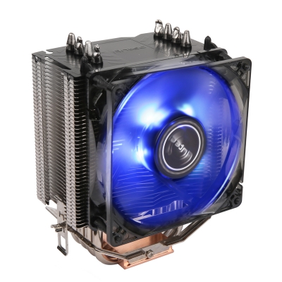  CPU Cooler: C40, 92mm Blue LED PWM Fan, 136.5x100x77mm, <br>Support: Intel LGA1200, LGA115x, LGA1366, LGA775, AMD AM4, AM3, AM2, FM2, FM1  